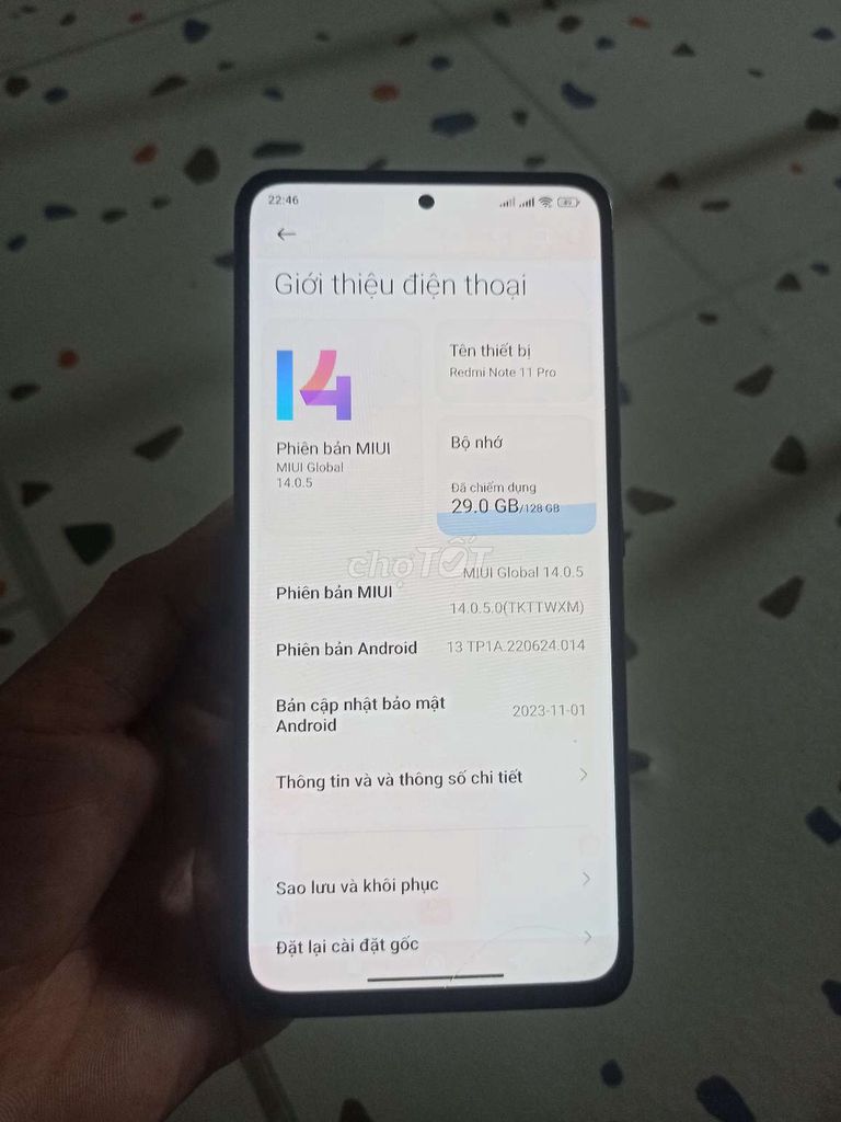 Xiaomi Redmi Note 11 Pro Plus 5G có NFC. Mua bán Điện thoại tại Thành phố Biên Hòa Đồng Nai được đăng bởi Nam hình 1