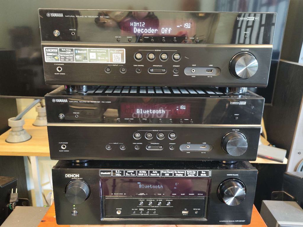 Bộ 3 amply đời mới Denon, yamaha có Bluetooth, usb. Mua bán Tivi, Âm thanh tại Quận Bình Tân Tp Hồ Chí Minh được đăng bởi Âm Thanh KTS hình 1