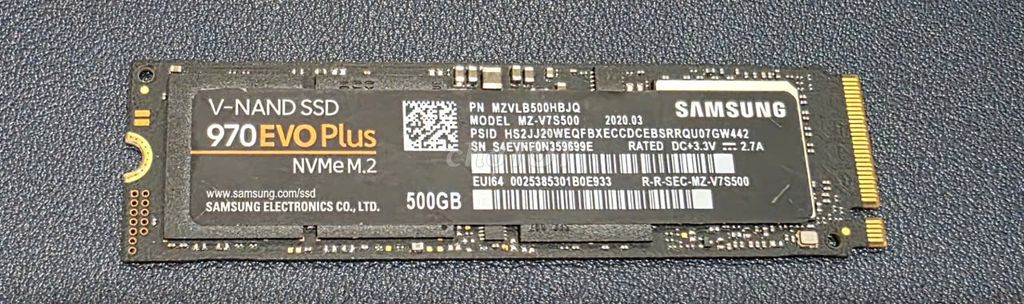 XÁC SSD Samsung 970 EVO Plus NVMe M.2 500GB. Mua bán Linh kiện (RAM, Card...) tại Quận Tân Bình Tp Hồ Chí Minh được đăng bởi ManSa Monitor and More hình 1