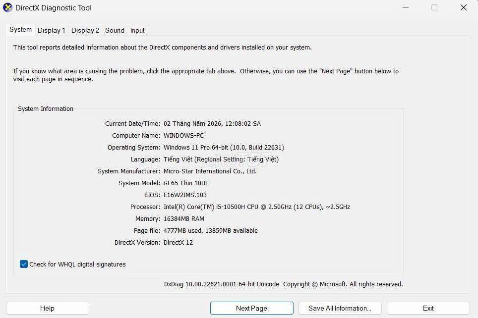 MSI GF65 Thin 10UE i5-10500H 16GB.RTX 3060 6gb. Mua bán Laptop tại Quận Hà Đông Hà Nội được đăng bởi Tung hình 1
