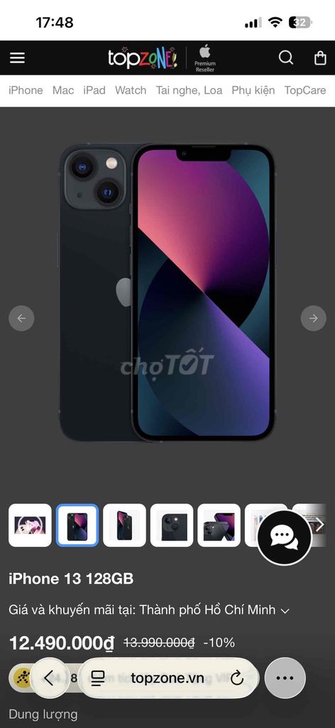 Apple iPhone 13 128GB Đen Đã sử dụng. Mua bán Điện thoại tại Huyện Bình Chánh Tp Hồ Chí Minh được đăng bởi hoàng long hình 1