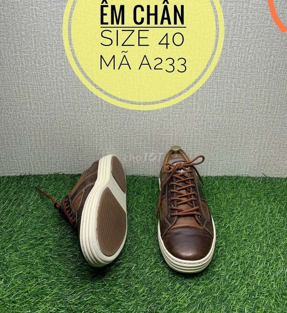 Giày lười Nam Da bò Nâu size 40-40.5-41. Mua bán Giày dép tại Quận 1 Tp Hồ Chí Minh được đăng bởi Đồ Seconhand Vintage hình 1