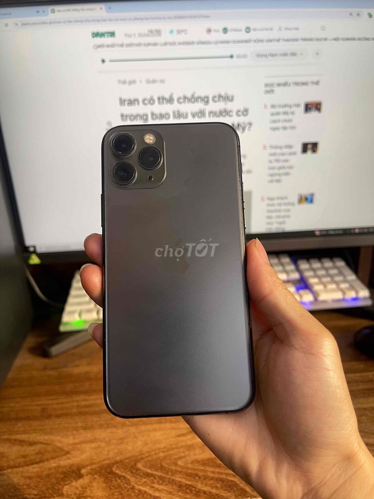 iPhone 11 Pro 64GB Xám , Full chức năng. Mua bán Điện thoại tại Quận Lê Chân Hải Phòng được đăng bởi Huy Tưởng Mobile hình 1