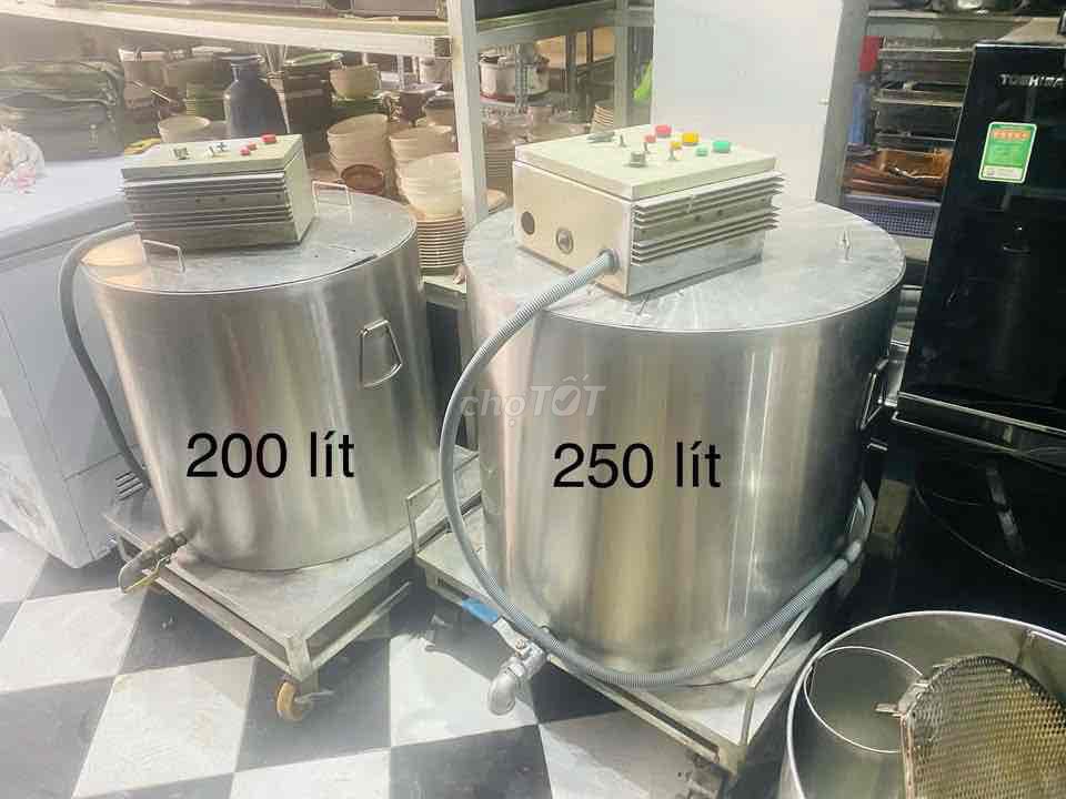 Nồi nấu công nghiệp Inox 200 lít Bạc. Mua bán Dụng cụ nhà bếp tại Huyện Hóc Môn Tp Hồ Chí Minh được đăng bởi Đồ Cũ Việt Trinh hình 1