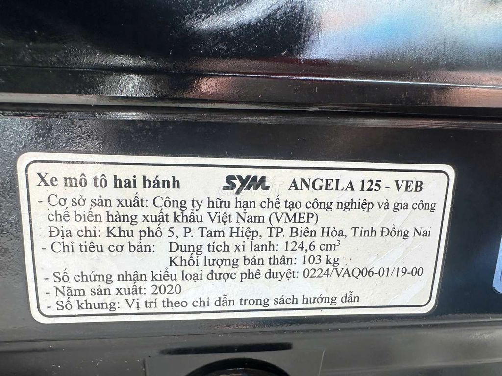 SYM ANGEL Fi 125cc 2020 Đen. Mua bán Xe máy tại Quận Ninh Kiều Cần Thơ được đăng bởi MINH THIỆN bán xe trả góp hình 5