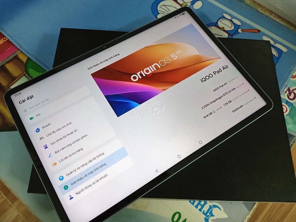 Vivo IQOO Pad Air snap 870 8/128G Fullbox 99%. Mua bán Máy tính bảng tại Quận Ninh Kiều Cần Thơ được đăng bởi HHT hình 1