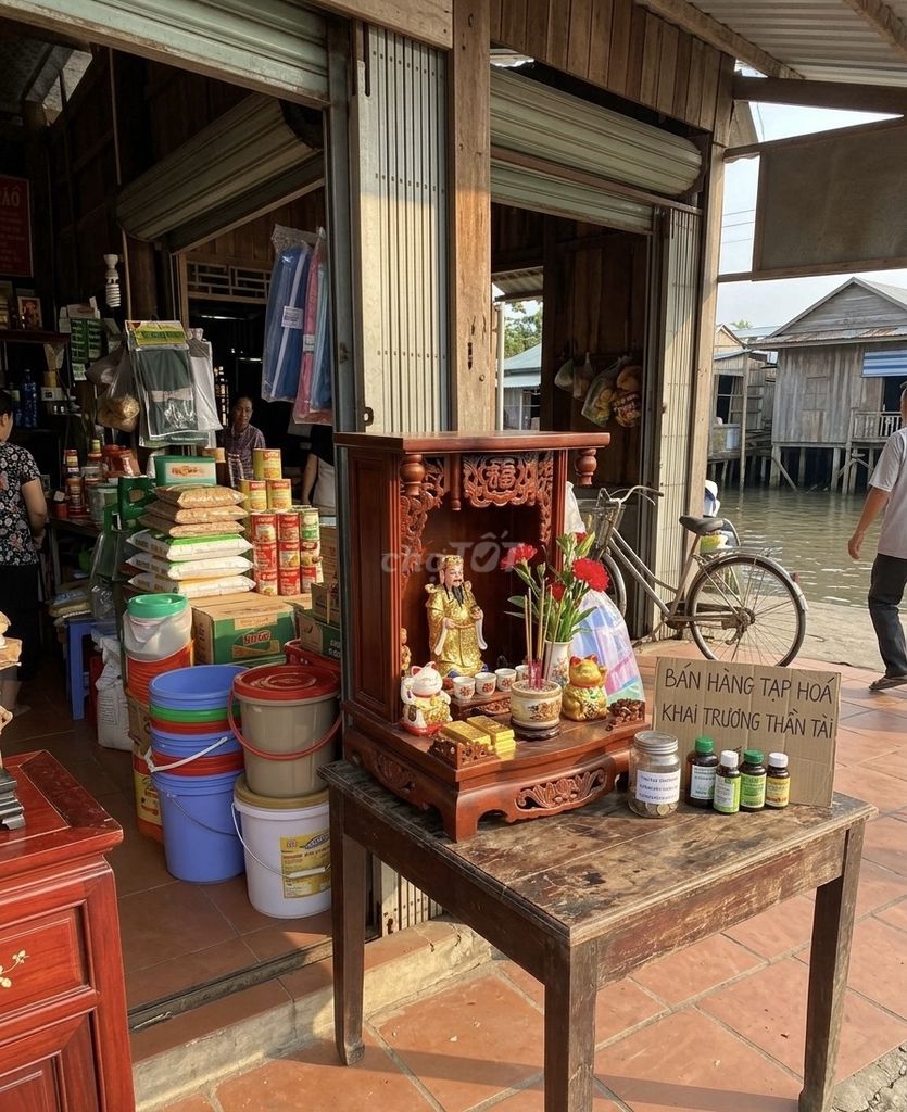 Bàn thờ Thần Tài gỗ nâu 42x60x40cm. Mua bán Nội thất, đồ gia dụng khác tại Quận Gò Vấp Tp Hồ Chí Minh được đăng bởi Luan hình 1