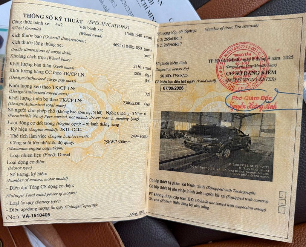 Toyota Fortuner 2010 2.G máy dầu số sàn. Mua bán Ô tô tại Quận 12 Tp Hồ Chí Minh được đăng bởi Duy Q12 hình 14