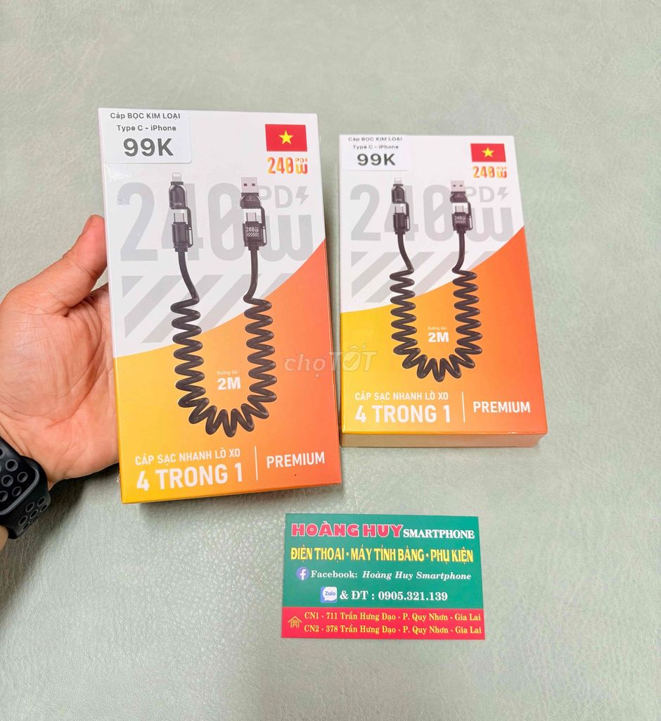 Cáp BỌC KIM LOẠI 240W - DÂY CO GIÃN 2 mét. Mua bán Phụ kiện (Màn hình, Chuột...) tại Thành phố Qui Nhơn Bình Định được đăng bởi Hoàng Trinh hình 1