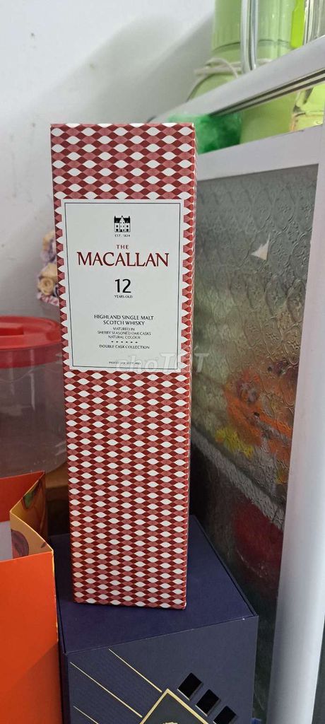 Vỏ chai The Macallan 12 Years Old Hộp giấy. Mua bán Đồ sưu tầm, đồ cổ tại Quận 8 Tp Hồ Chí Minh được đăng bởi Mưa Lê hình 1