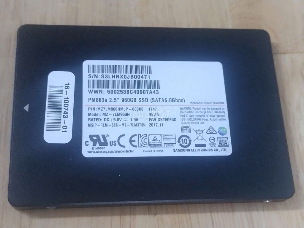 Bán SSD 2.5 Inch Samsung 960Gb Chính Hãng