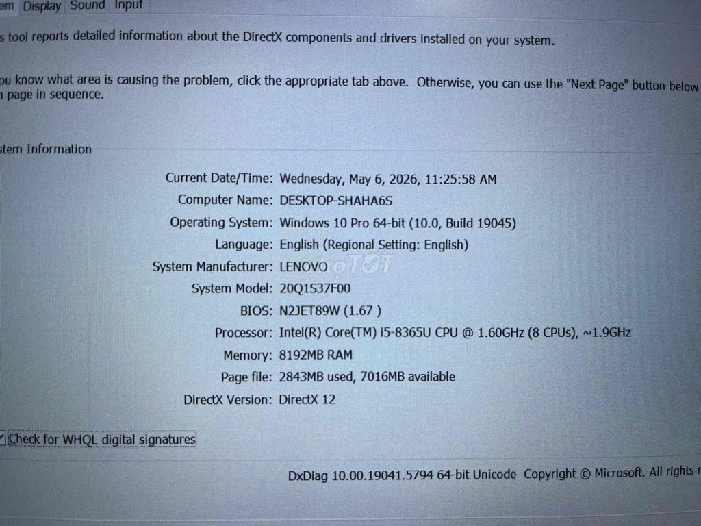 Lenovo 20Q1S37F00 i5-8365U 8GB Đen. Mua bán Laptop tại Thành phố Thủ Đức Tp Hồ Chí Minh được đăng bởi Dinh hình 1