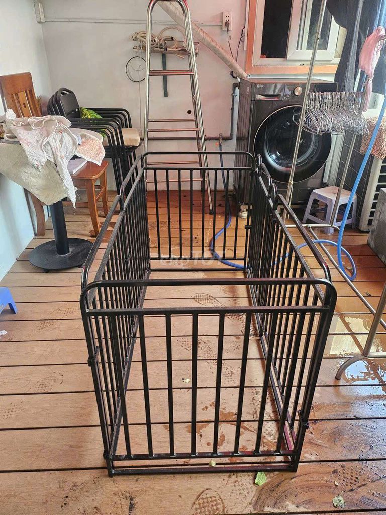 Chuồng chó Thép Đen 140x70x80cm Mới. Mua bán Phụ kiện, Thức ăn, Dịch vụ tại Quận 12 Tp Hồ Chí Minh được đăng bởi Gia Khánh hình 1