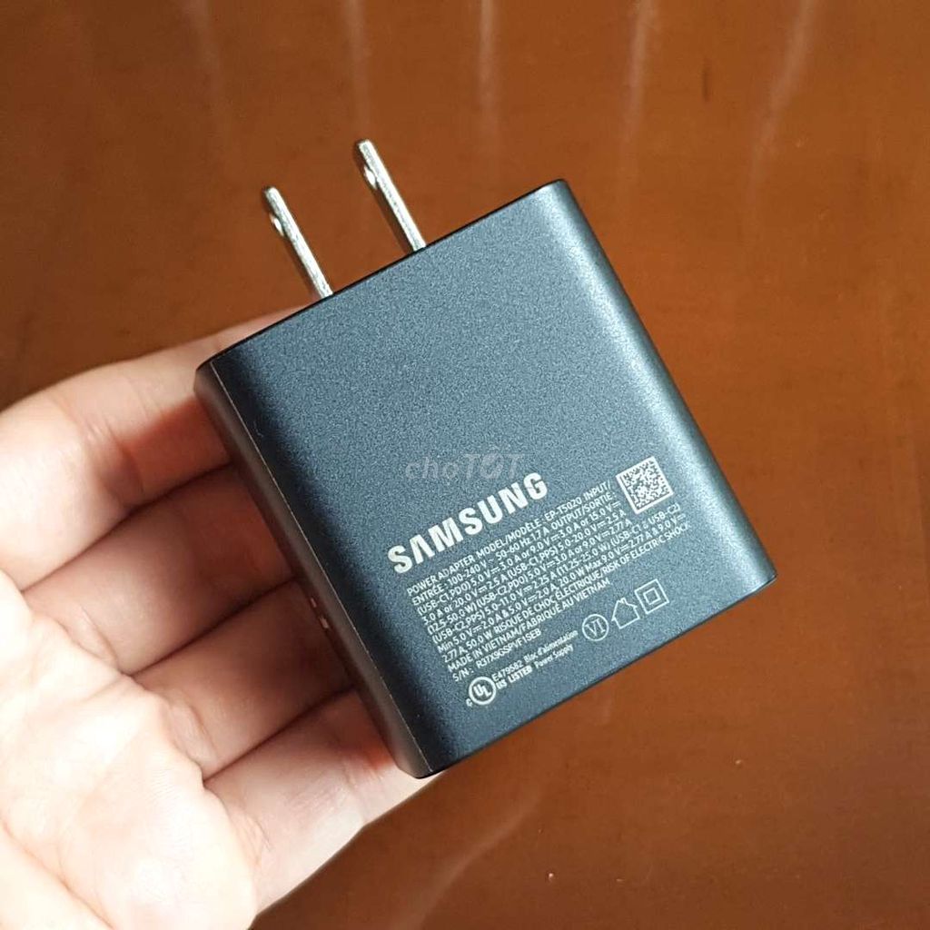 CỦ SẠC NHANH 50W 2 CỔNG CHÍNH HÃNG SAMSUNG