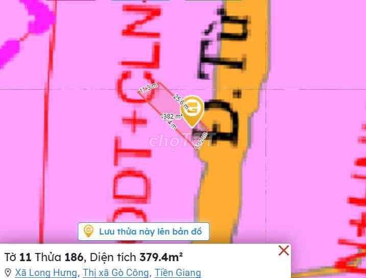 Đất chính chủ, DT 377m2 (lớn hơn 377m2), MT lộ 12m, Đ. Từ Dũ, P. Long