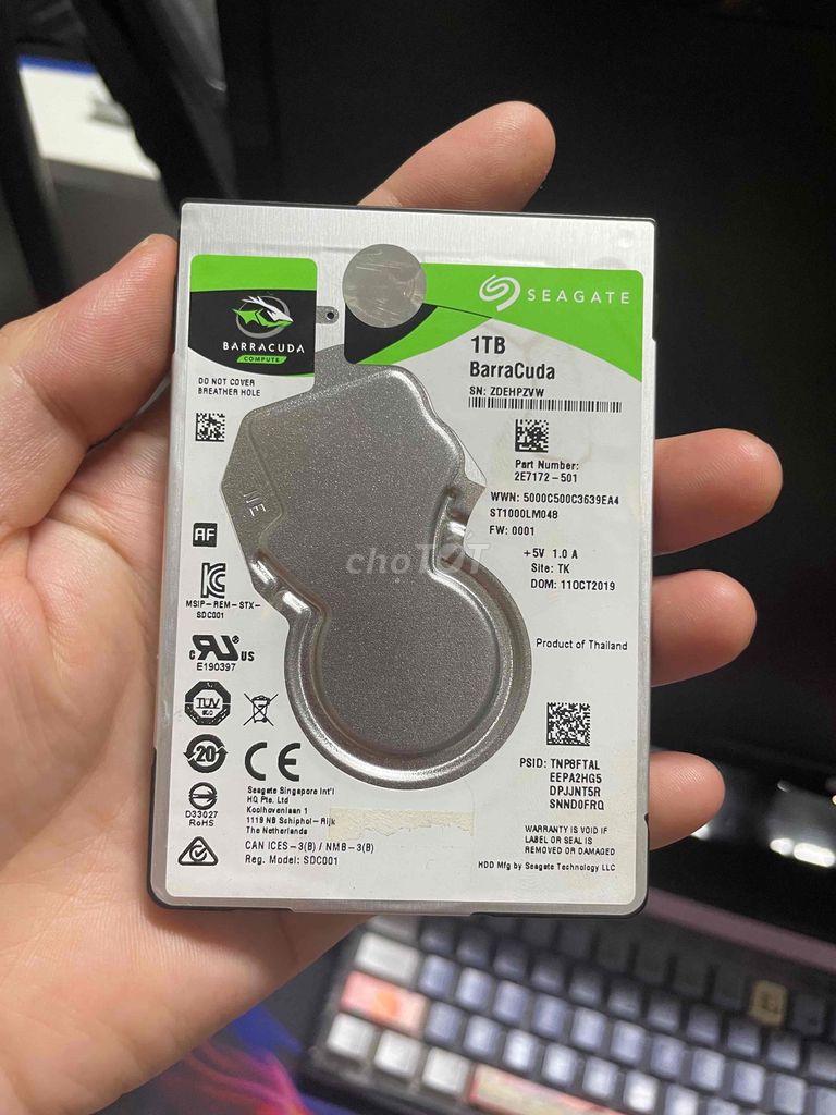 Ổ cứng HDD Seagate Barracuda 1TB 2.5 inch cũ. Mua bán Linh kiện (RAM, Card...) tại Quận Gò Vấp Tp Hồ Chí Minh được đăng bởi Phương Phan hình 1