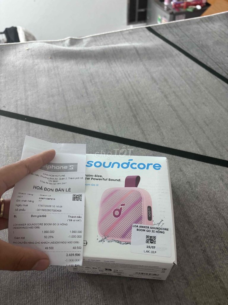 Loa Bluetooth Anker Soundcore Boom Go 3i Hồng IP68. Mua bán Tivi, Âm thanh tại Quận Thanh Xuân Hà Nội được đăng bởi Huy Bùi hình 1