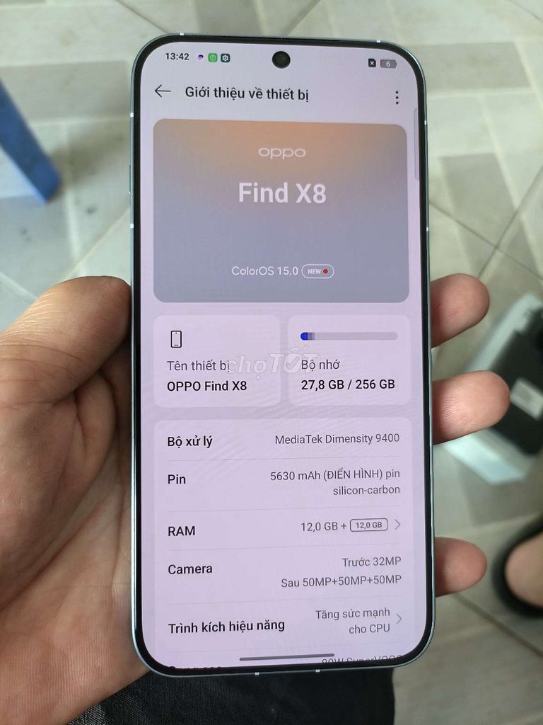 Oppo Find X8 5G fullbox màn phẳng , camera xịn