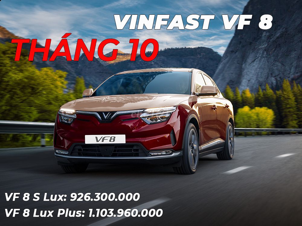 VINFATS VF8 LUX PLUS BAO BANK 90%-TẶNG 267TR