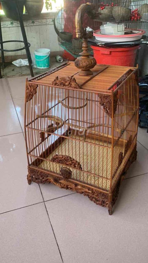 Lồng chim Chào mào gỗ màu Nâu. Mua bán Phụ kiện, Thức ăn, Dịch vụ tại Quận 6 Tp Hồ Chí Minh được đăng bởi le minh phung hình 1