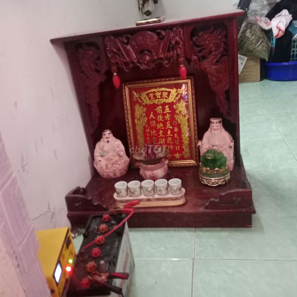 Bàn thờ Thần Tài Thổ Địa Gỗ Nâu đỏ. Mua bán Nội thất, đồ gia dụng khác tại Quận Tân Phú Tp Hồ Chí Minh được đăng bởi Lê thị bích hình 1