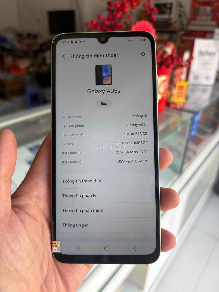 Samsung Galaxy A05s 128GB. Mua bán Điện thoại tại Thành phố Châu Đốc An Giang được đăng bởi Hải Đăng hình 1