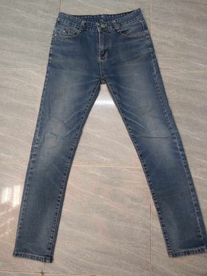 Quần jeans DS slimfit xanh co dãn size 29