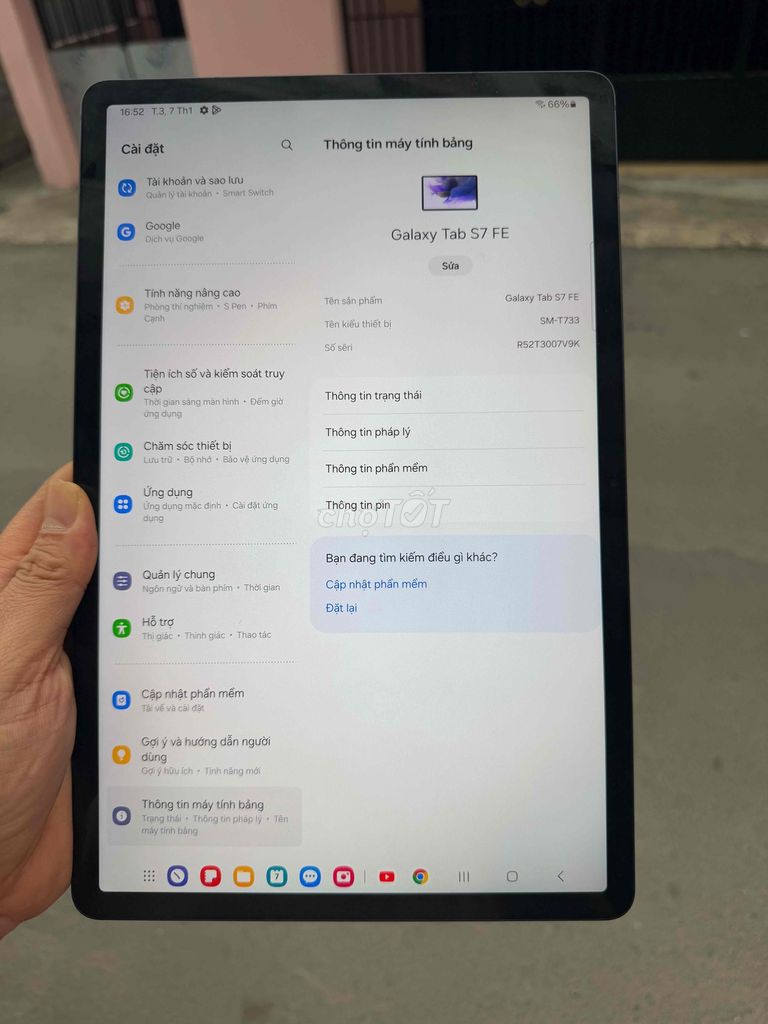 samsung tab s7 FE 99% 4/64g