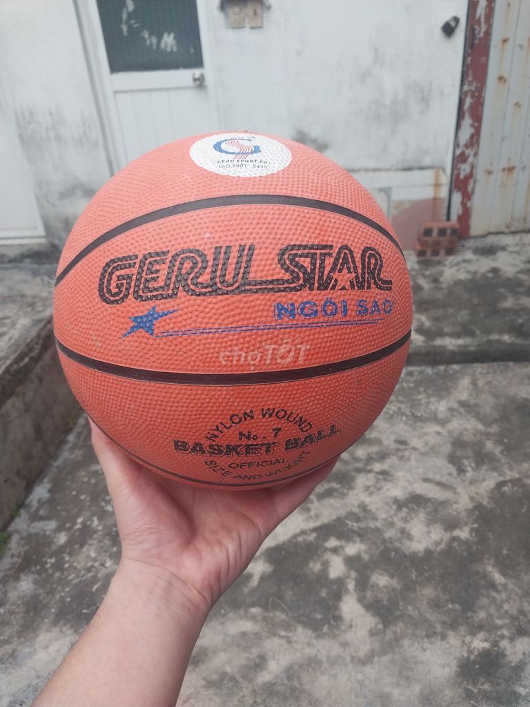 Bóng rổ Geru Star Cỡ 7 Cam + Bơm bóng mini. Mua bán Đồ thể thao, Dã ngoại tại Quận Hồng Bàng Hải Phòng được đăng bởi Phạm Anh Tú hình 1