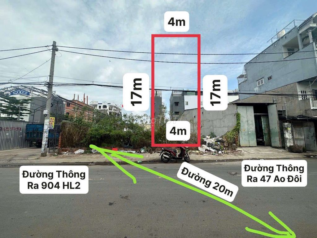 Chủ ngộp nên cần ra gấp miếng đat mặt tiền đường ao đôi