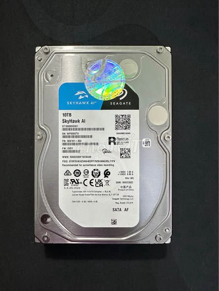 Ổ cứng HDD Seagate SkyHawk AI 10TB. Mua bán Linh kiện (RAM, Card...) tại Quận 1 Tp Hồ Chí Minh được đăng bởi Hội Đồ Điện Tử hình 1