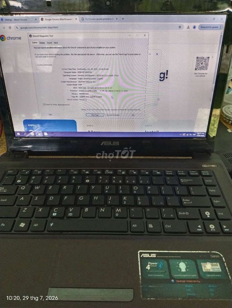 ASUS K42F i3 M370 4GB Like New. Mua bán Laptop tại Thành phố Vĩnh Long Vĩnh Long được đăng bởi CN Thiên Lương hình 1