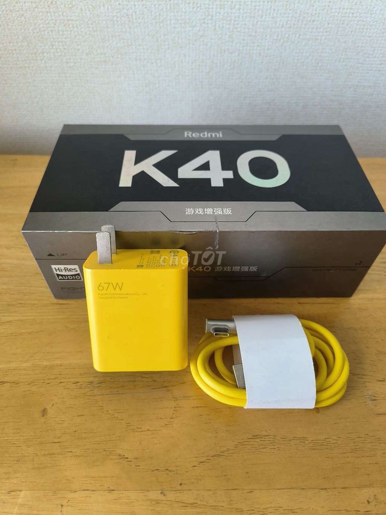 Sạc điện thoại Xiaomi K40 Gaming 67w. Mua bán Phụ kiện (Màn hình, Chuột...) tại Quận Tân Phú Tp Hồ Chí Minh được đăng bởi Trong Minh hình 1