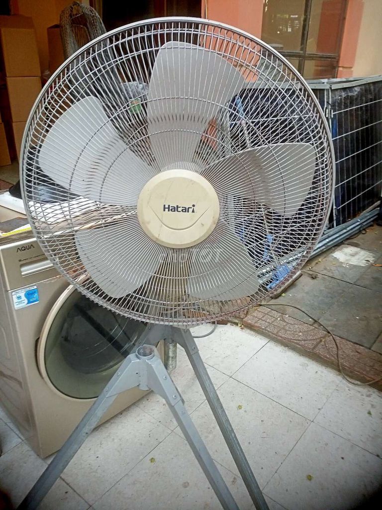 Quạt đứng Hatari Xám Kim loại. Mua bán Quạt tại Thành phố Vinh Nghệ An được đăng bởi hàng bãi việt hình 1