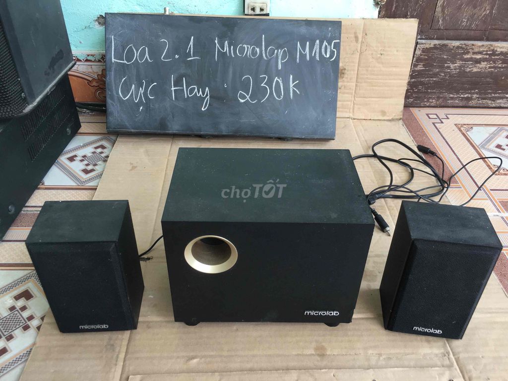 Loa vi tính Microlab M105 Đen 2.1. Mua bán Tivi, Âm thanh tại Thị xã Duy Tiên Hà Nam được đăng bởi hinh dieu linh hình 1