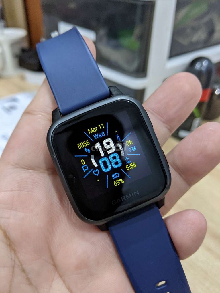 Garmin Sq Music Xanh dương. Mua bán Thiết bị đeo thông minh tại Quận Cẩm Lệ Đà Nẵng được đăng bởi Cloud hình 1