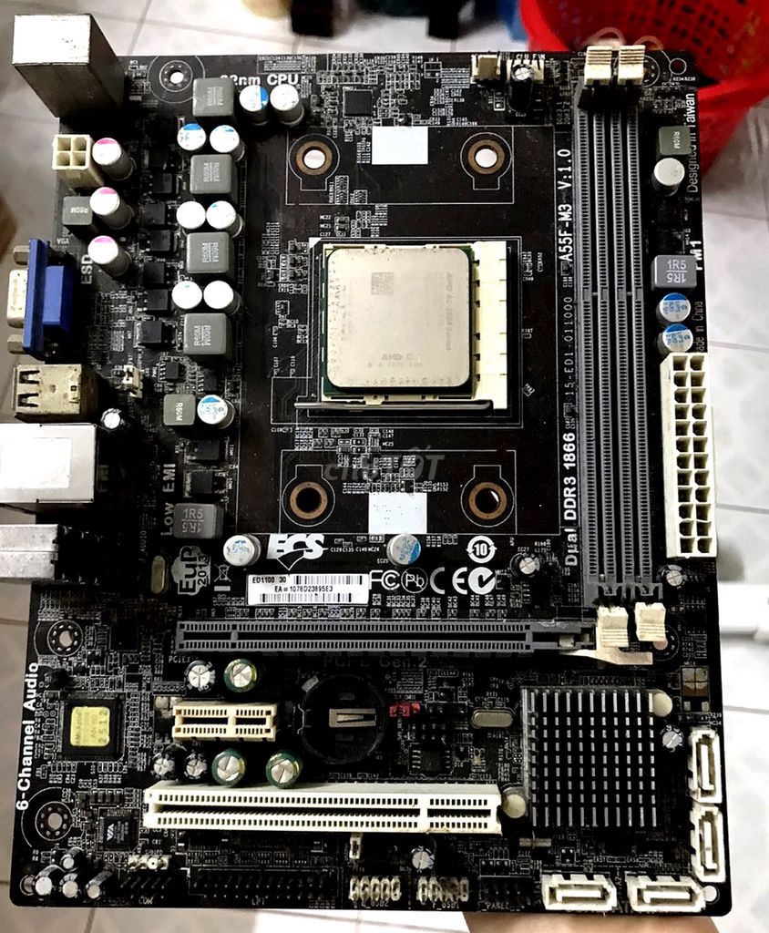 Bo mạch chủ ECS A55F-M3 AMD A8. Mua bán Linh kiện (RAM, Card...) tại Quận Phú Nhuận Tp Hồ Chí Minh được đăng bởi hoa le 2 hình 1