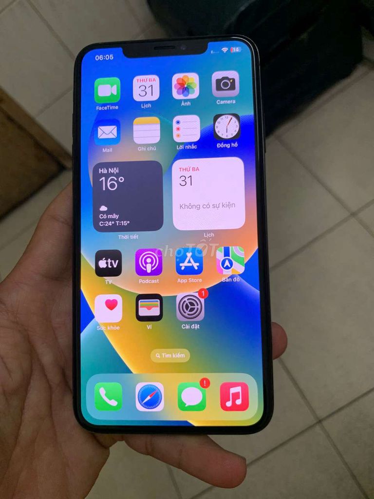 XS Max quốc tế sạch 64gb pin rin 87%  ios 16 hiếm