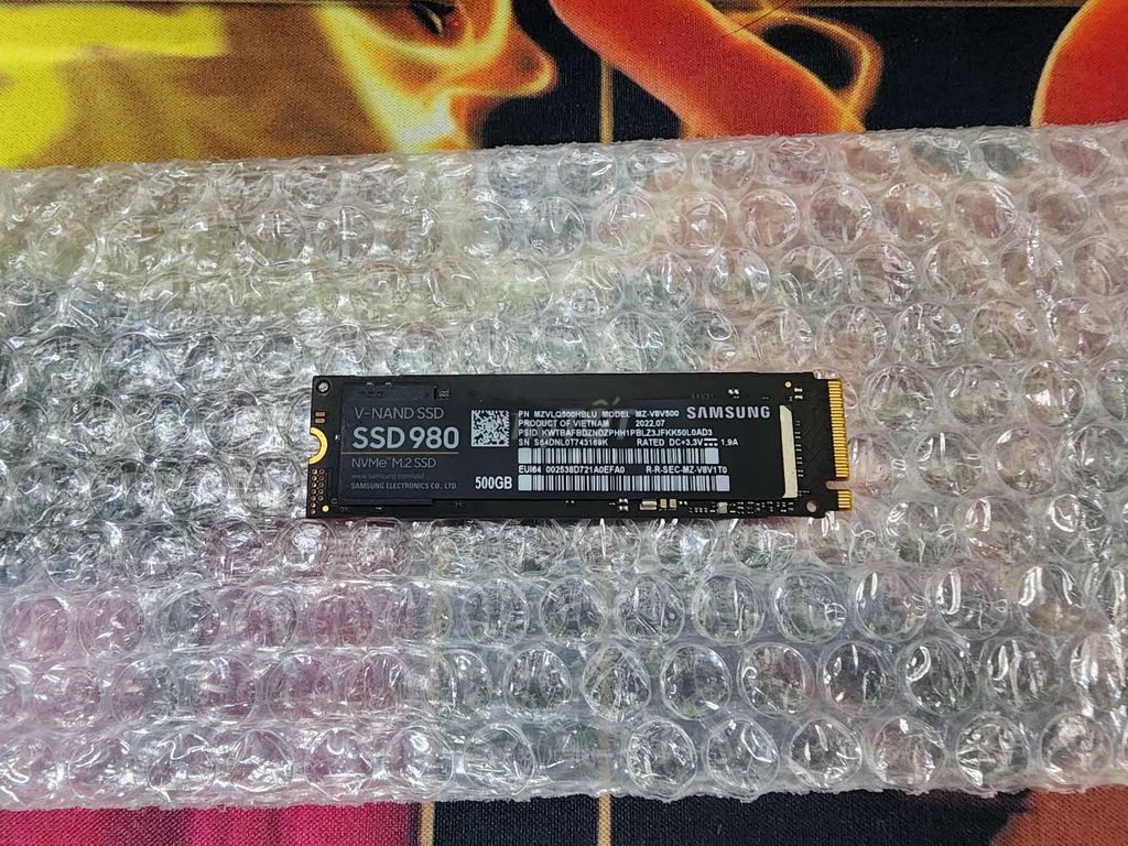 SSD Samsung 980 M.2 Nvme 500GB, còn BH T8/2027