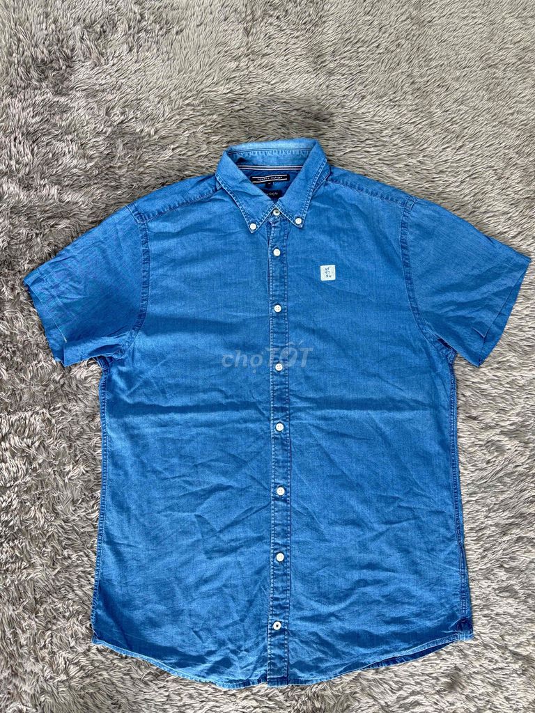 Áo sơ mi Tommy Cotton Xanh L. Mua bán Quần áo tại Huyện Phú Tân An Giang được đăng bởi Quoc Anh Ntv hình 1