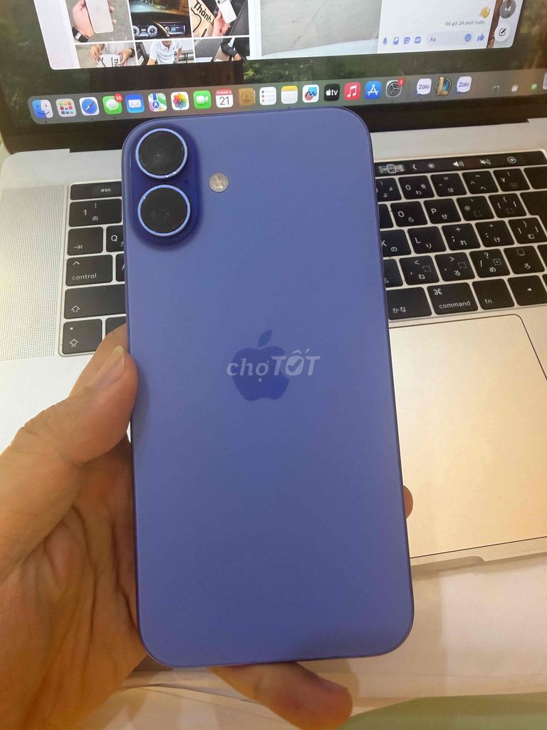 Apple iPhone 16 plus 128GB Tím 92%. Mua bán Điện thoại tại Quận Bắc Từ Liêm Hà Nội được đăng bởi hùng anh luxury hình 1