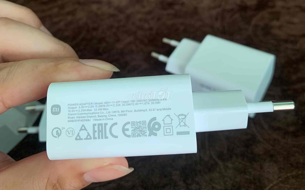 Cốc Sạc Zin Nhanh Xiaomi 22.5W