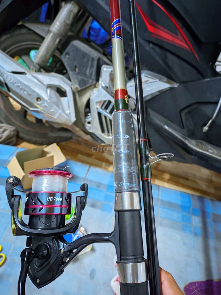 Cần câu Pioner Gulf Wolf 2m7 và máy HB7000 Mới. Mua bán Đồ thể thao, Dã ngoại tại Thành phố Biên Hòa Đồng Nai được đăng bởi Em Sơn Step hình 1