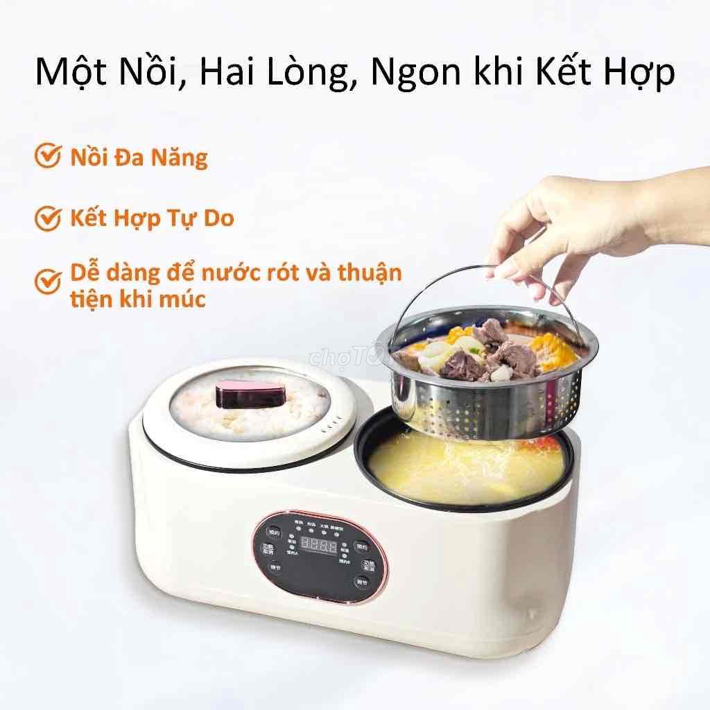 Cuộc hẹn thông minh Nồi cơm điện mật đôi Hộ gia đì