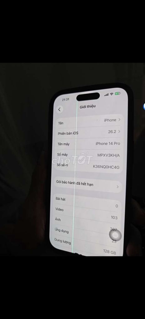 Apple iPhone 14 Pro lỗi màn full cn. Mua bán Điện thoại tại Quận Lê Chân Hải Phòng được đăng bởi Phương hình 1