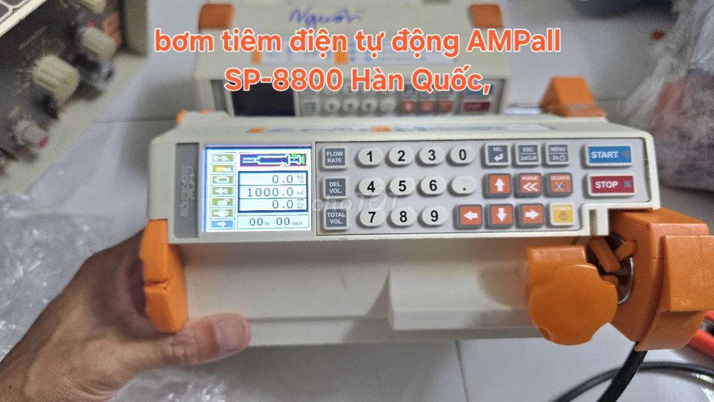Bơm tiêm điện AMPall SP-8800 Hàn Quốc Trắng Cam. Mua bán Đồ chuyên dụng, Giống nuôi trồng tại Huyện Thủ Thừa Long An được đăng bởi Triều hình 1