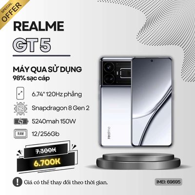 🇻🇳REALME GT 5 5G 12/16/256/512. Mua bán Điện thoại tại Quận Ninh Kiều Cần Thơ được đăng bởi Zelda Phone