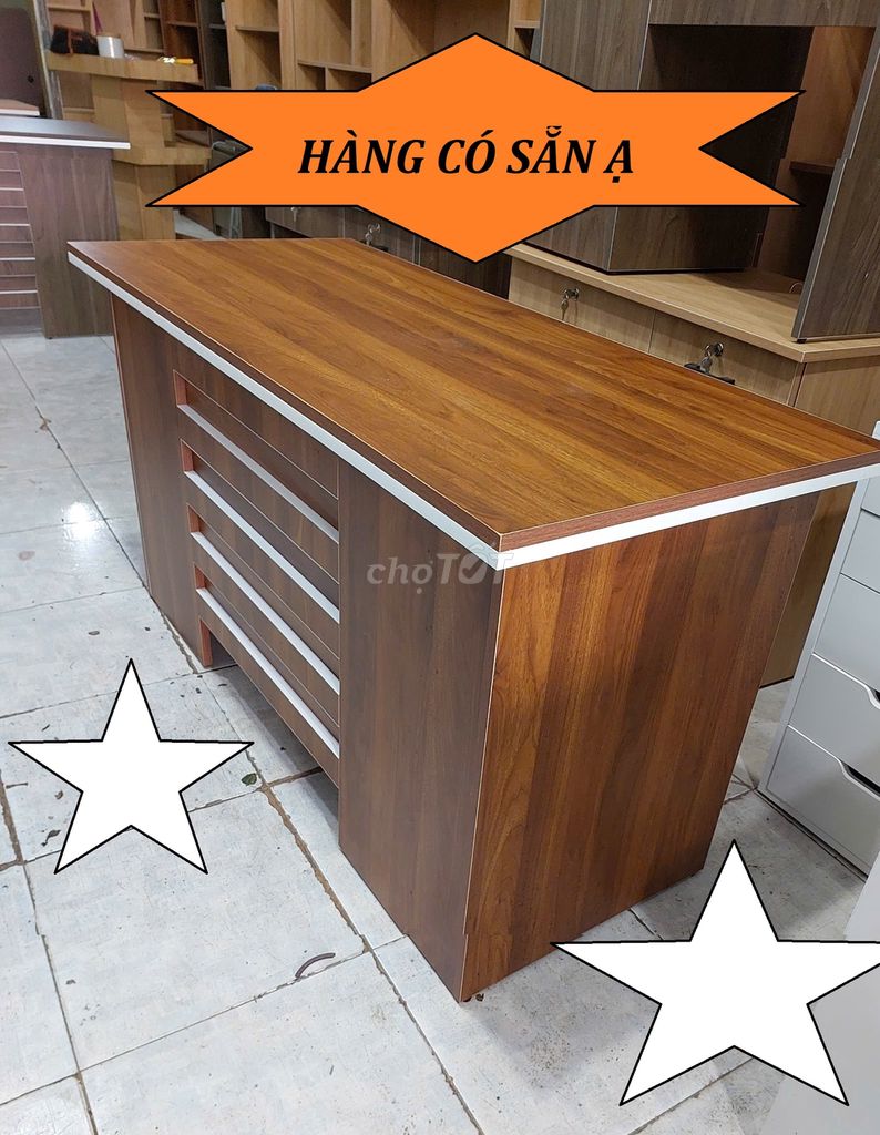 BÀN LÀM VIỆC VĂN PHÒNG & BÀN GIÁM ĐỐC DÀI 140CM