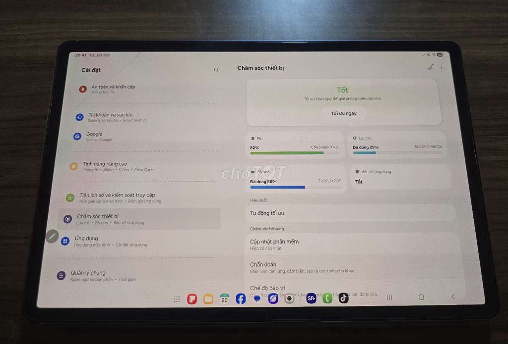 Samsung Galaxy Tab S10+ WiFi 12GB/256GB Xám. Mua bán Máy tính bảng tại Quận Tân Phú Tp Hồ Chí Minh được đăng bởi Anh hình 1