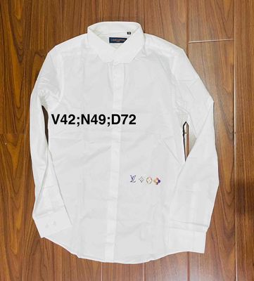 áo sơ mi trắng LV size S; v42;b49;d72; bao mới